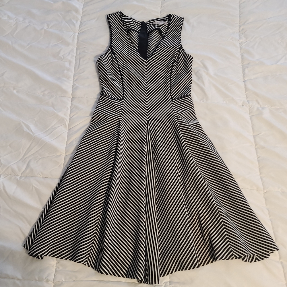 Striped banana republic dress